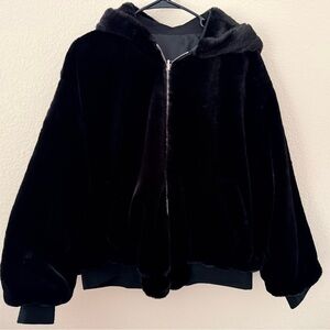 Zara Black Reversible Bomber Jacket